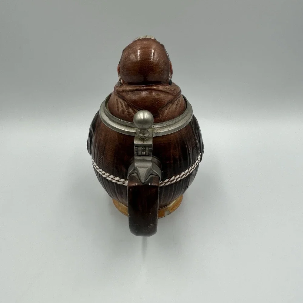VTG Reinhold Merkelbach Germany‎ Lidded Stein Friar/Monk Holding Bible and Beer